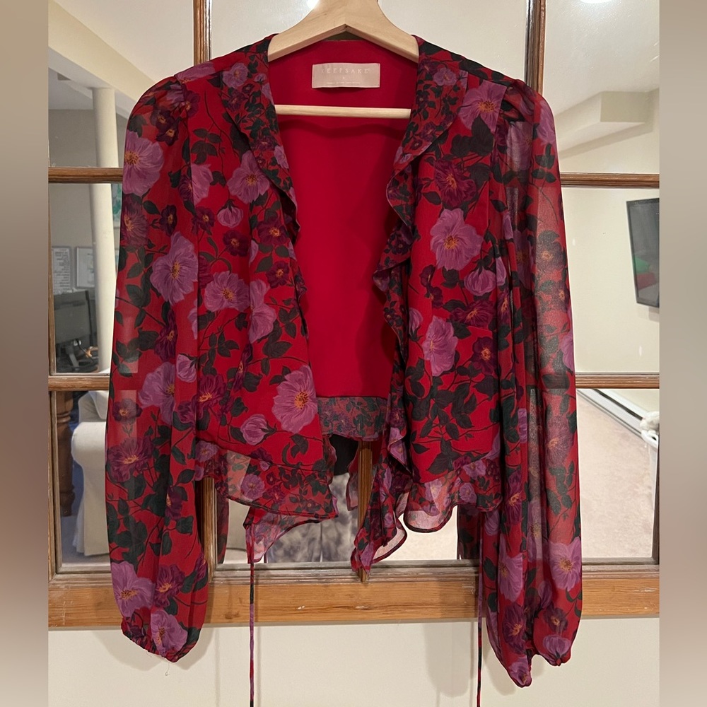 Cropped Keepsake floral top